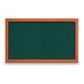 United Visual Products Hinge-less Radius Corkboard, 18"x24", Satin Alum Frame/Dark Spruce UVEB1824R-SATIN-DRKSPR